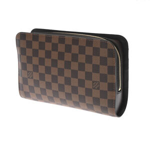 Louis Vuitton Canvas Shoulder Damier Saint Bag Brown